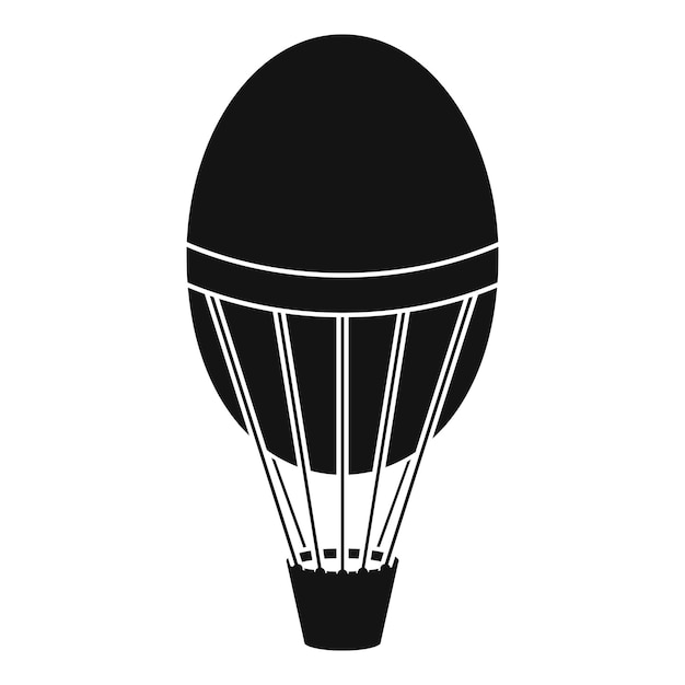 Icono de globo de aire caliente Ilustración sencilla del icono vectorial de globo De aire caliente para la web