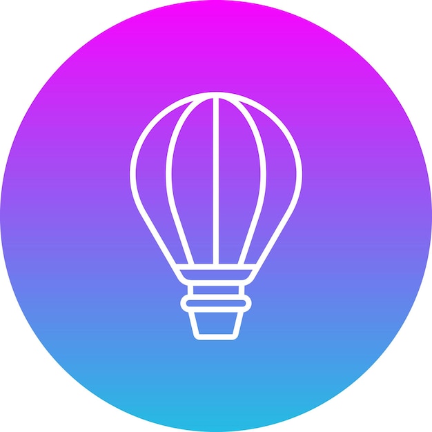 Icono de globo de aire caliente