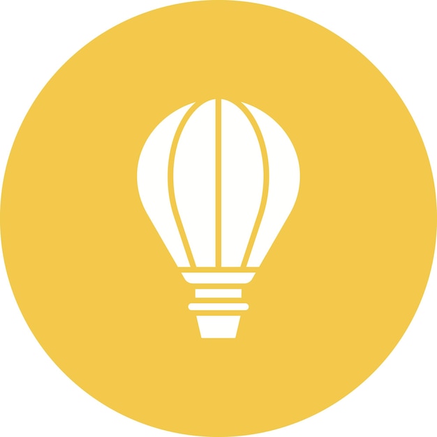 El icono del globo de aire caliente
