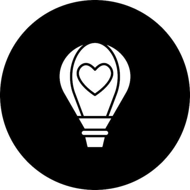 El icono del globo de aire caliente