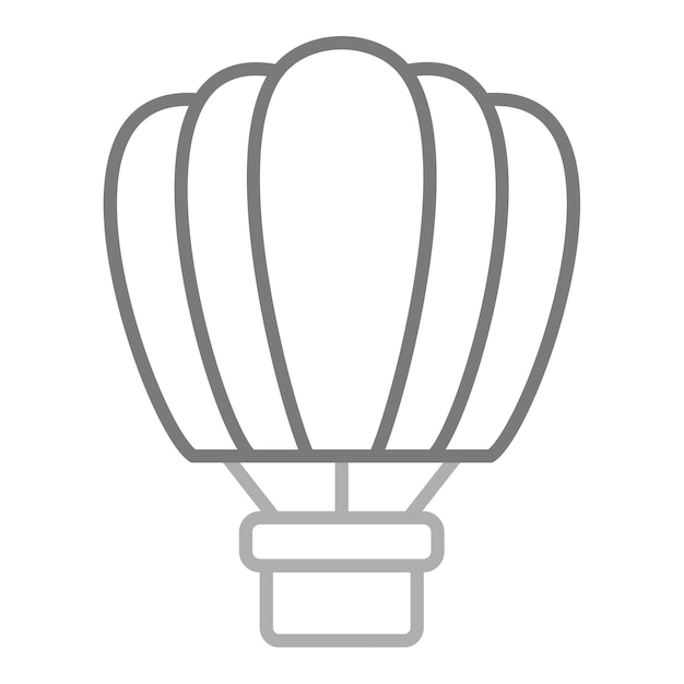 El icono del globo de aire caliente