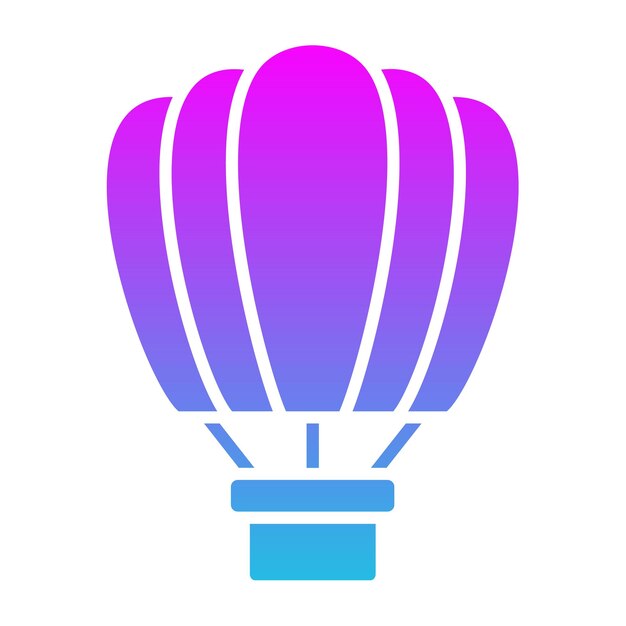 El icono del globo de aire caliente