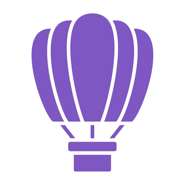 El icono del globo de aire caliente