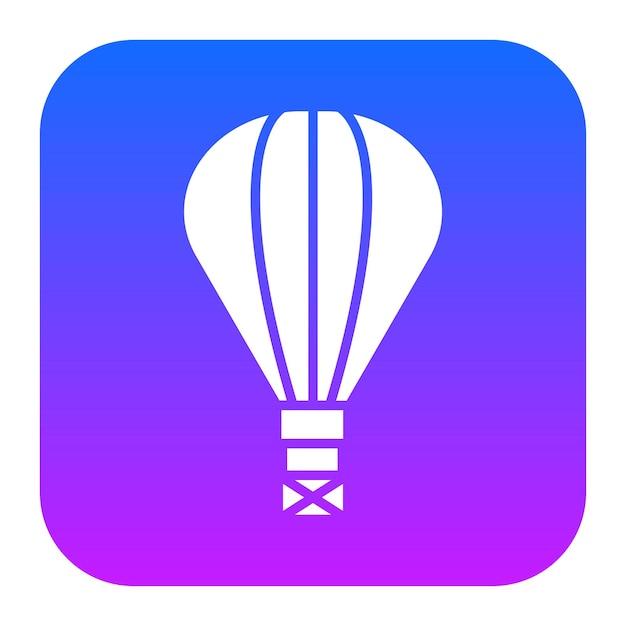 El icono del globo de aire caliente