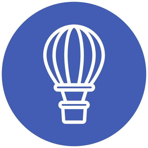 El icono del globo de aire caliente