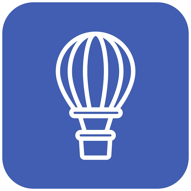El icono del globo de aire caliente