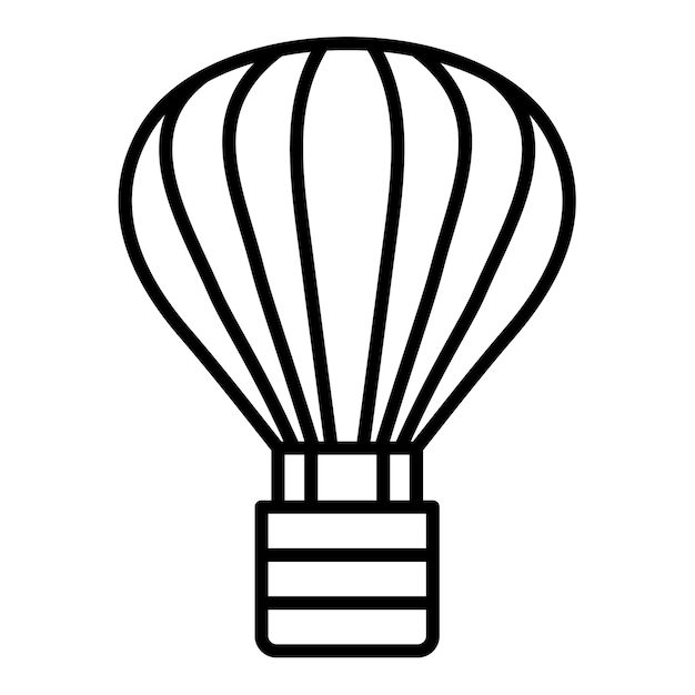 Icono de globo de aire caliente
