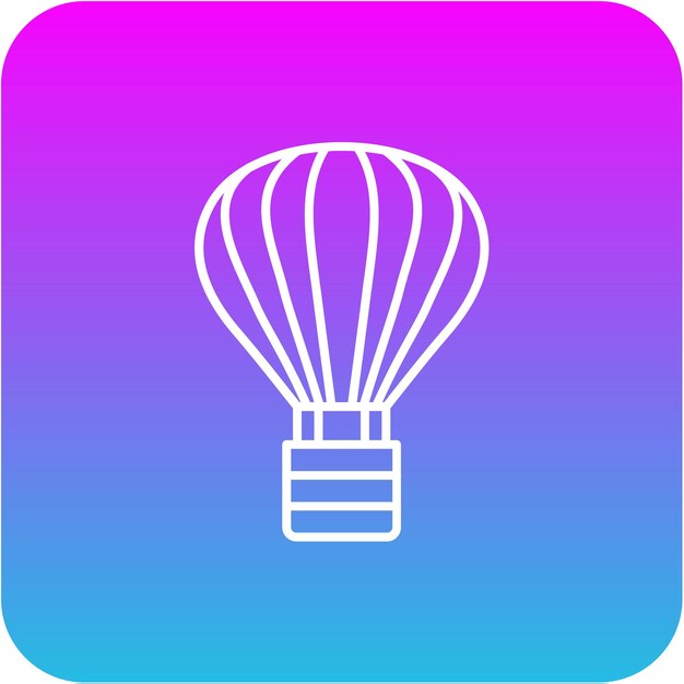 Icono de globo de aire caliente