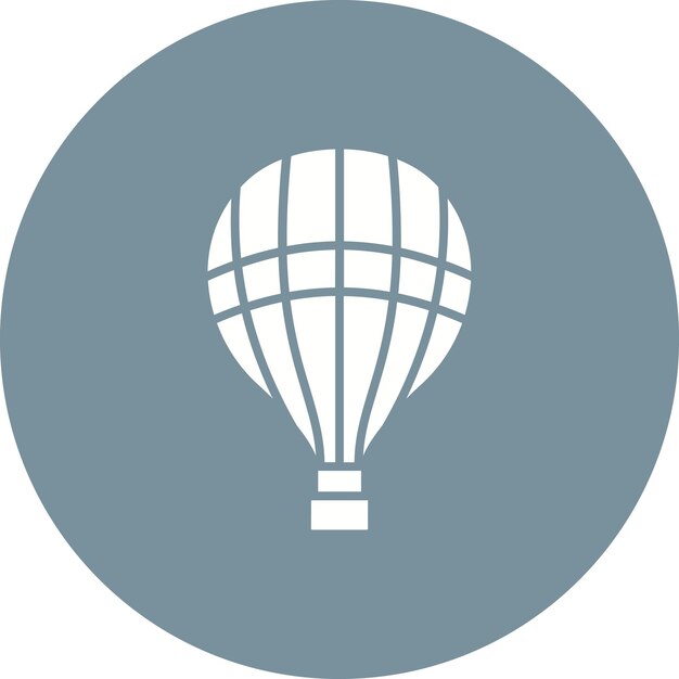 El icono del globo de aire caliente