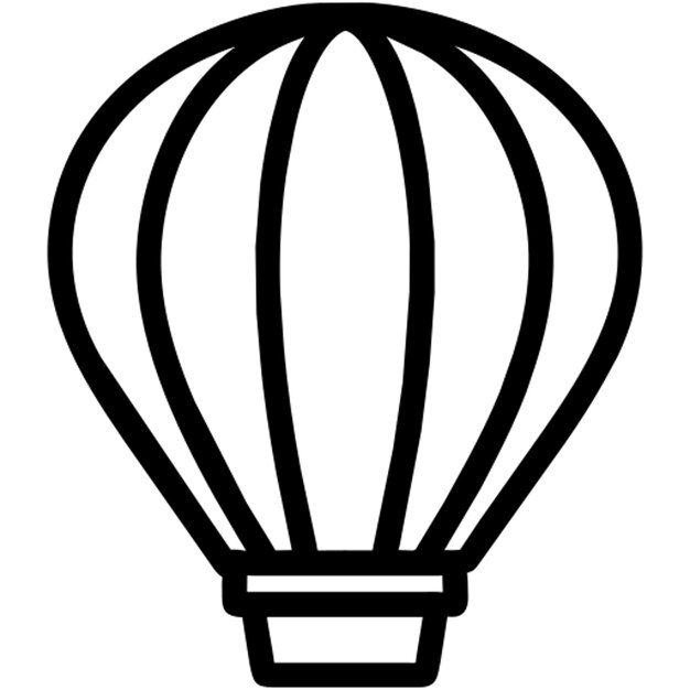 icono de globo de aire de colores