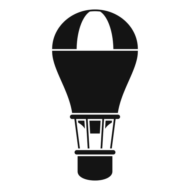 Icono de globo de aire creativo Ilustración simple del icono de vector de globo de aire creativo para diseño web aislado sobre fondo blanco