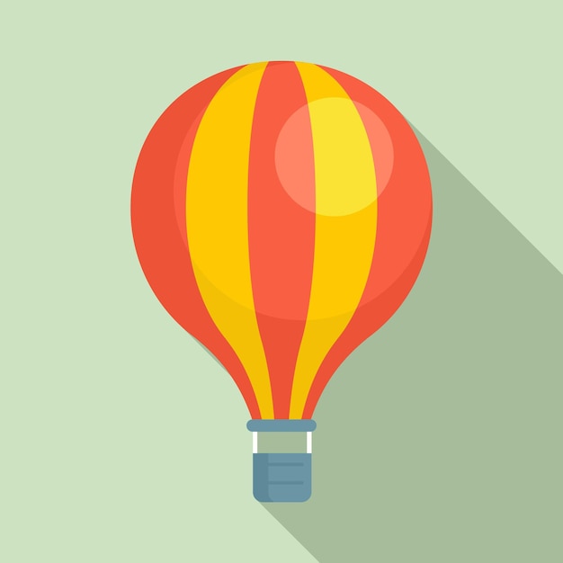 Vector icono de globo de aire deportivo ilustración plana del icono de vector de globo de aire deportivo para diseño web