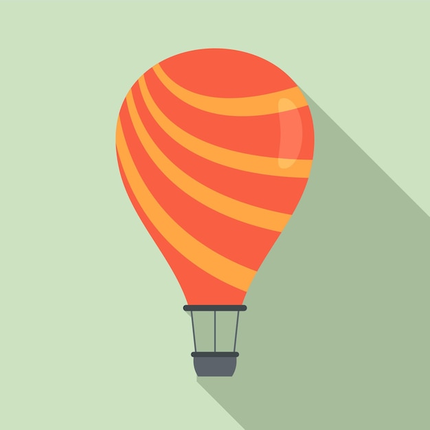 Icono de globo de aire divertido Ilustración plana de icono de vector de globo de aire divertido para diseño web