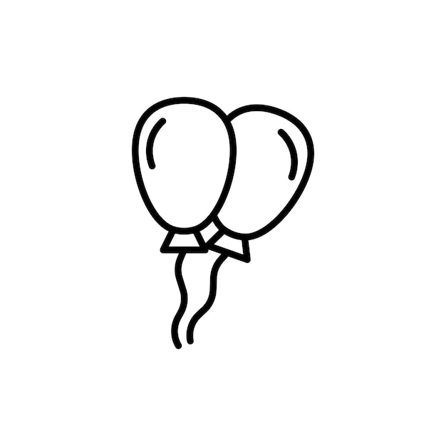 Icono de globo aislado sobre fondo blanco.