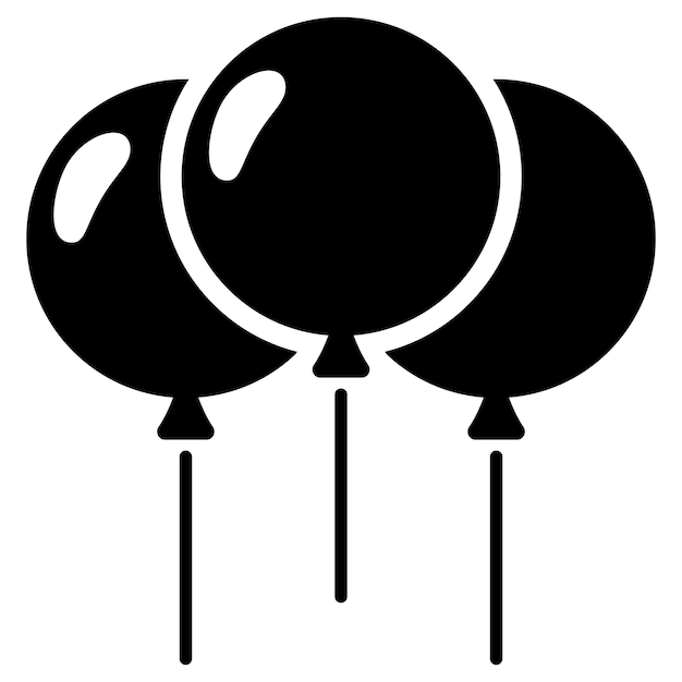 Icono de globo aislado sobre fondo blanco.
