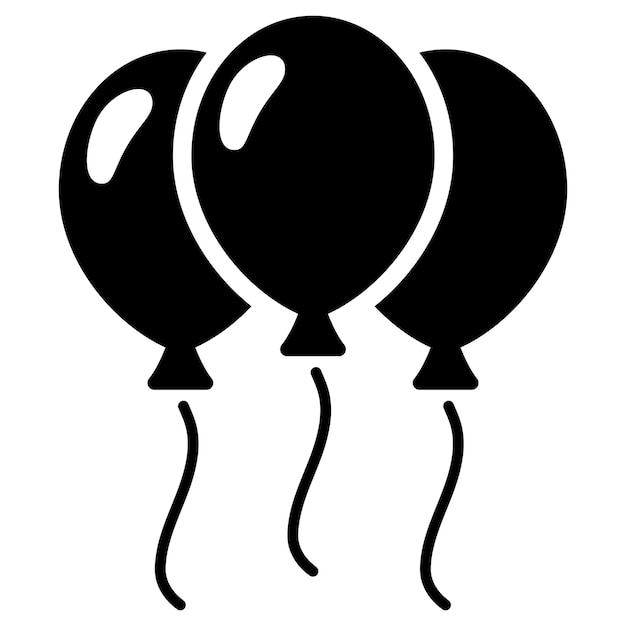 Icono de globo aislado sobre fondo blanco.