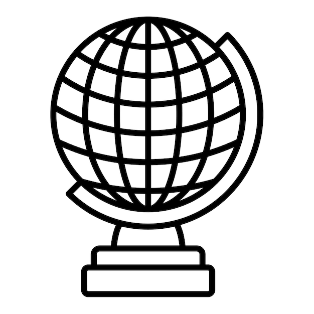 El icono del globo dorado