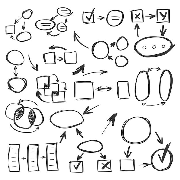 Icono de globo en estilo dibujado a mano Ilustración vectorial de garabatos hechos a mano de forma redonda en un fondo aislado Marcos concepto de negocio de señales