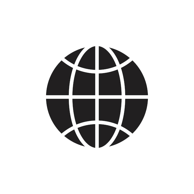Icono del globo Líneas artísticas Conjunto de logotipos