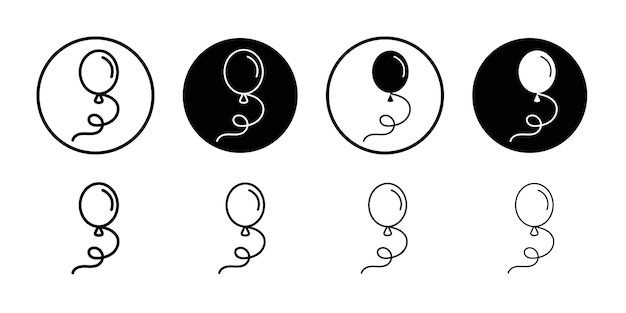 Icono de globo Logotipo de vector de contorno sencillo