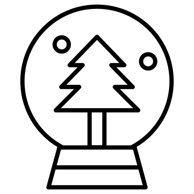 Icono del globo de nieve
