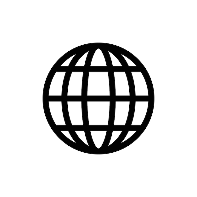 Icono del globo perfecto para temas globales e internacionales