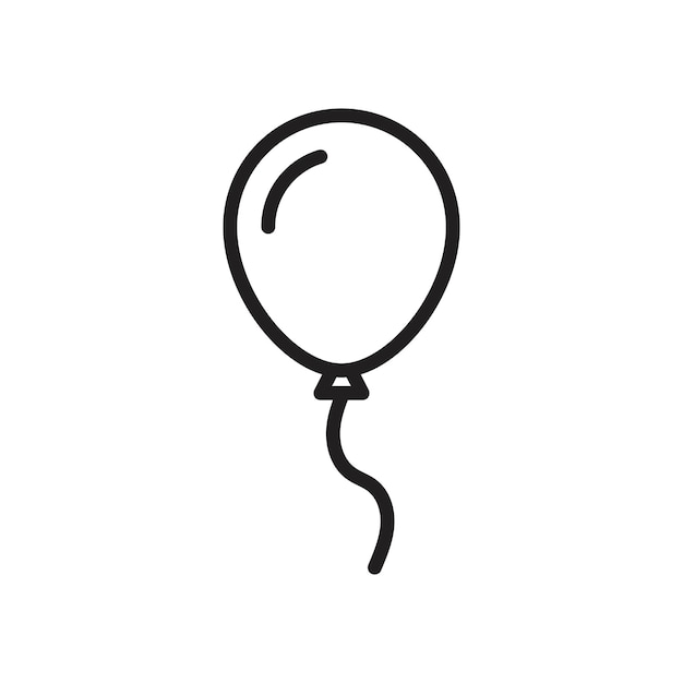El icono del globo tiene un contorno delgado simple.