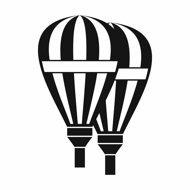 Icono de globos en estilo simple aislado ilustración vectorial Símbolo de entretenimiento y turismo