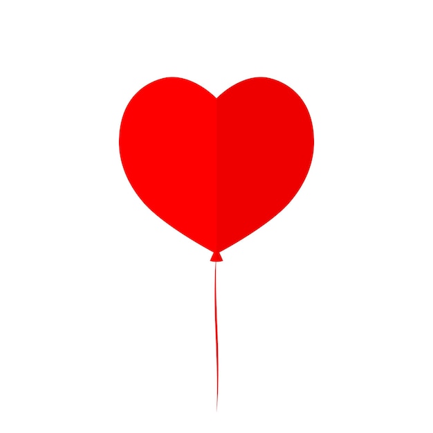 El icono de los globos y el logotipo del Día de San Valentín