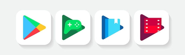 Icono de Google Play Store, juegos, películas y Google Play Books y audiolibros