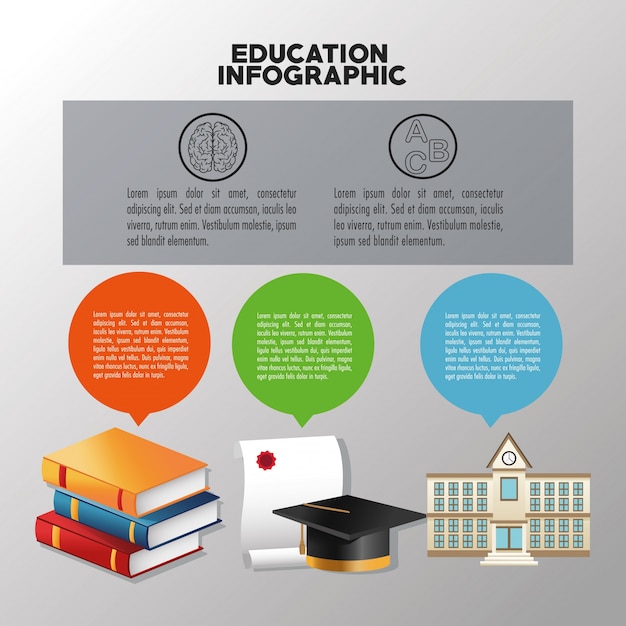 Icono de gorra de dipoloma y graduación de libros