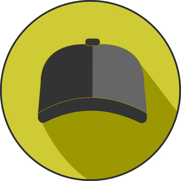 Vector icono de gorra iconos de moda plana