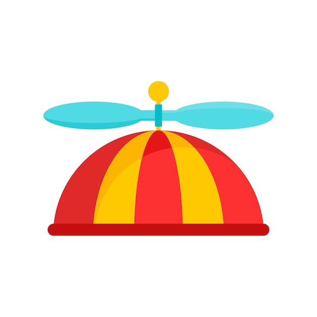 Icono de gorra de niño divertido Ilustración plana de icono de vector de gorra de niño divertido para diseño web