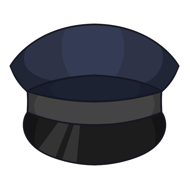 Vector icono de gorra de patrulla ilustración de dibujos animados de icono de vector de gorra de patrulla para diseño web