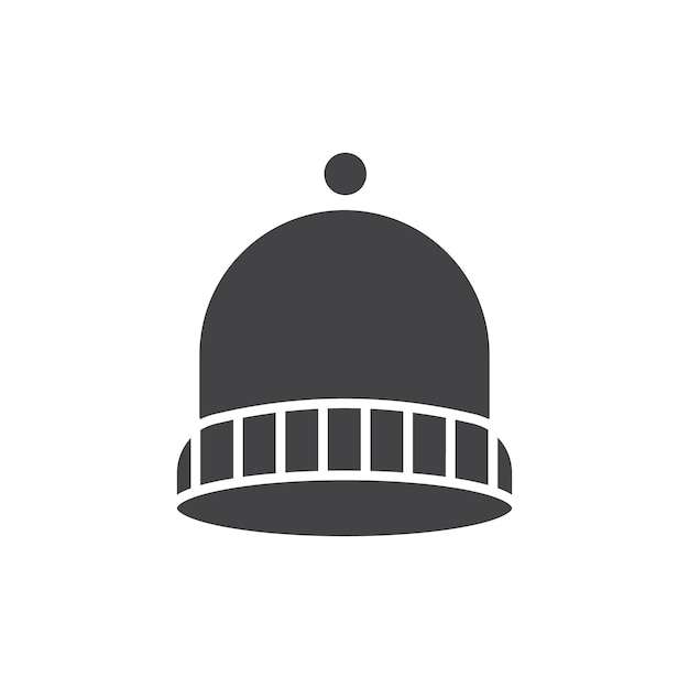 Ícono de la gorra Símbolo plano de línea delgada simple