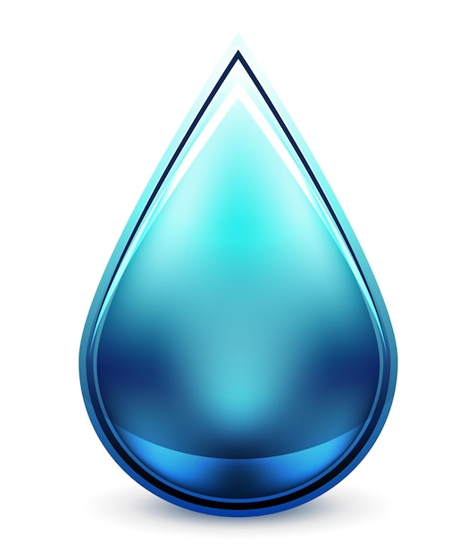 Icono de gota de agua de alta tecnología