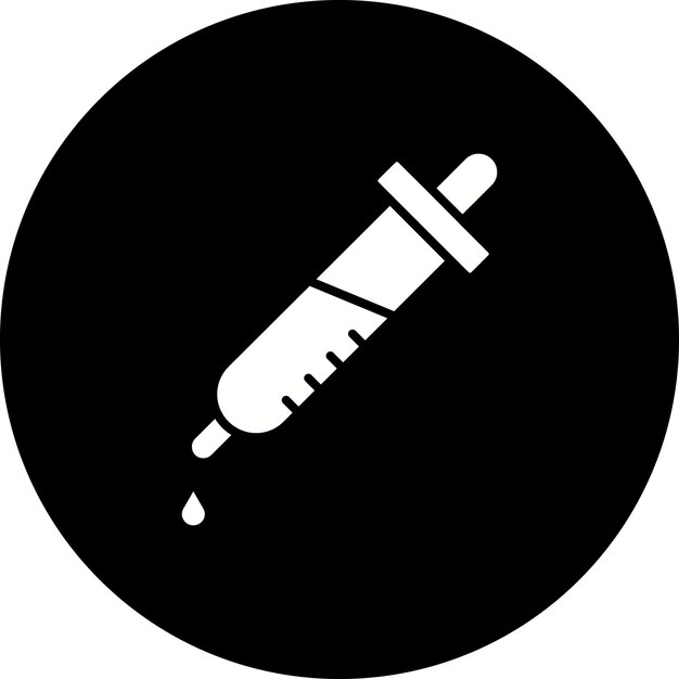 El icono de las gotas para los ojos