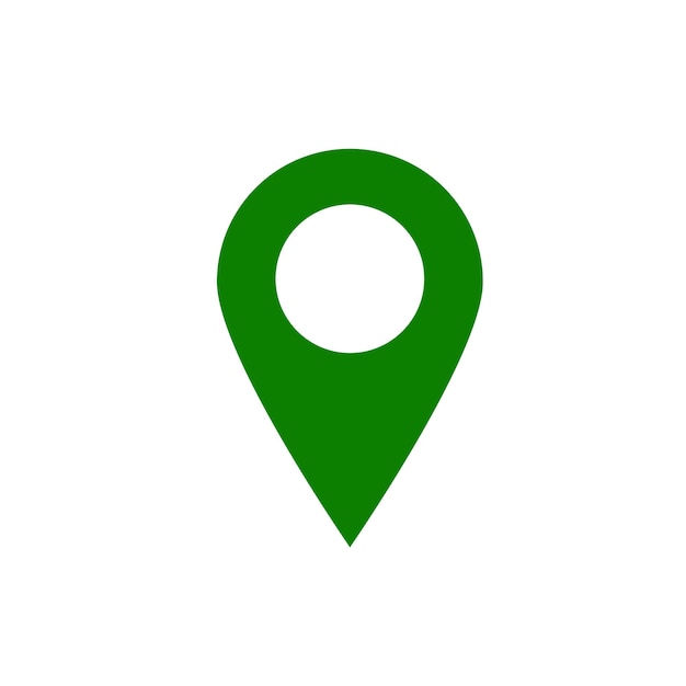 icono de GPS de ubicación plana