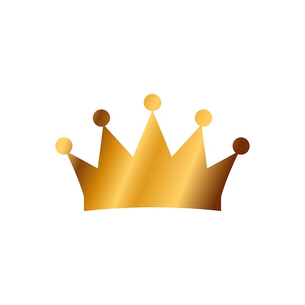 Icono del gradiente de la corona Icono del degradado en fondo blanco Ilustración vectorial