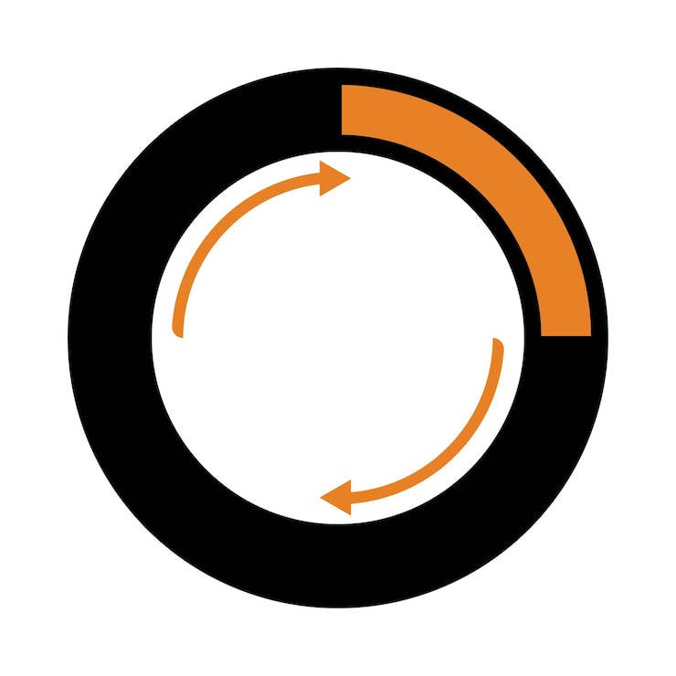 Vector icono de gráfico de aplicación y gráfico infográfico