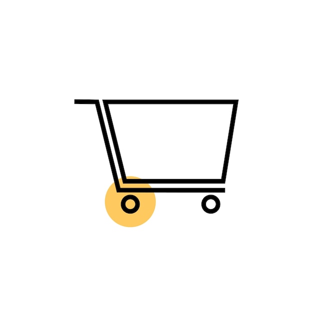 Vector icono del gráfico de compras