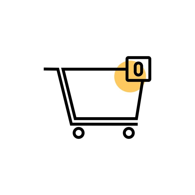 Vector icono del gráfico de compras