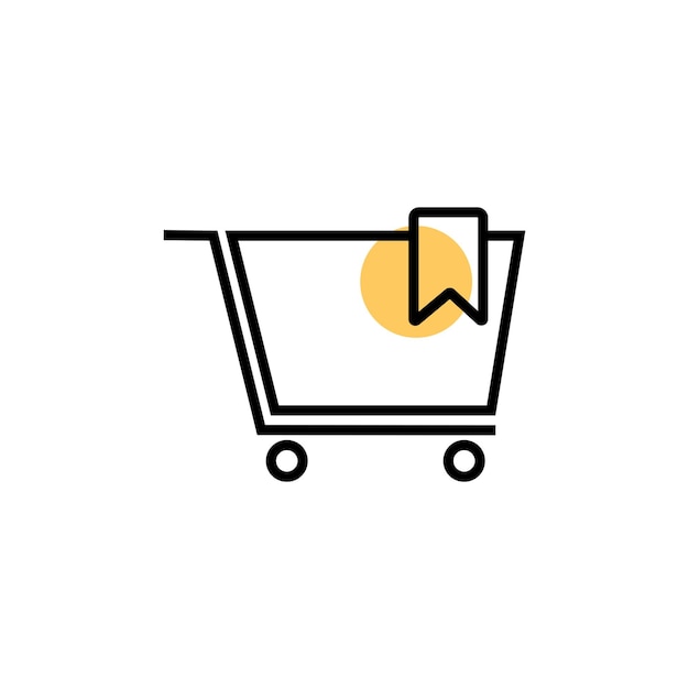 Vector icono del gráfico de compras