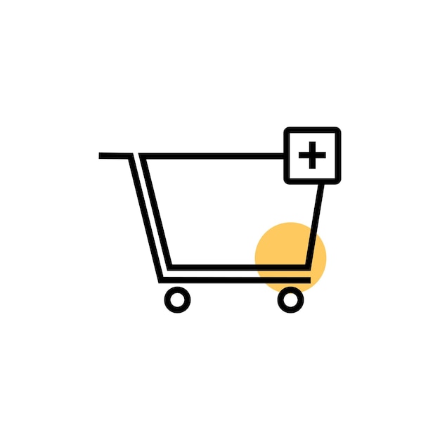 Vector icono del gráfico de compras