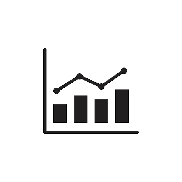 Icono de gráfico Conjunto de dibujos de líneas de logotipo