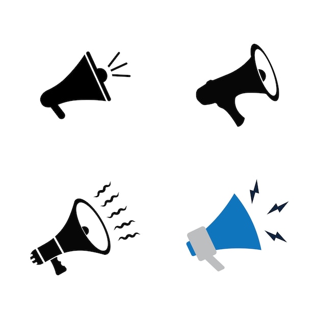 Icono gráfico del megáfono