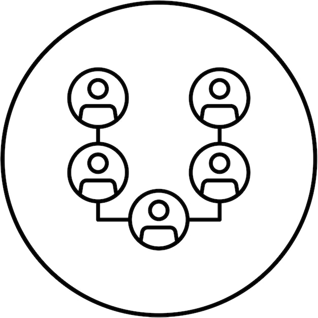 Icono del gráfico de la organización