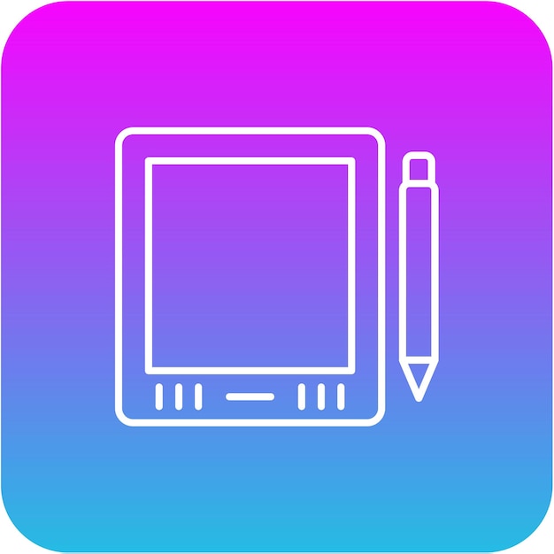 Icono gráfico de la tableta