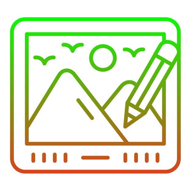 Icono gráfico de la tableta