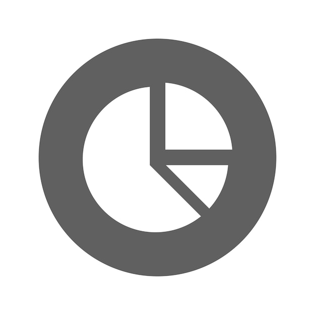 El icono del gráfico de la torta